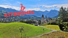 Die Gamsstadt Kitzbühel und das neue Tourismus-Logo. (Bild: Christof Birbaumer, Kitzbühel Tourismus)