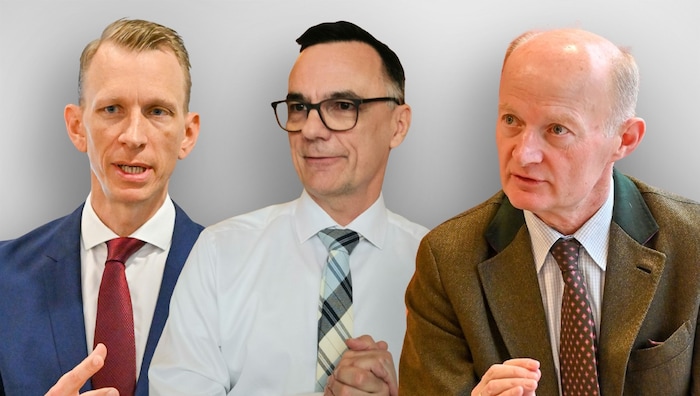Jetzt geht‘s mit voller Kraft voraus: Sebastian Wolf (Rosenbauer), Stephan Sielaff (Lenzing) und ...