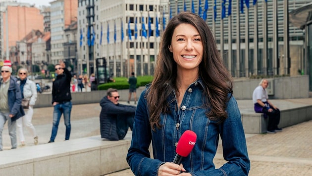 Raffaela Schaidreiter from Pongau turns 39 in August and has been working in the EU capital for seven years. On her look: "Nothing should distract from what is being said. It's not about us." (Bild: Jan A. Staiger)