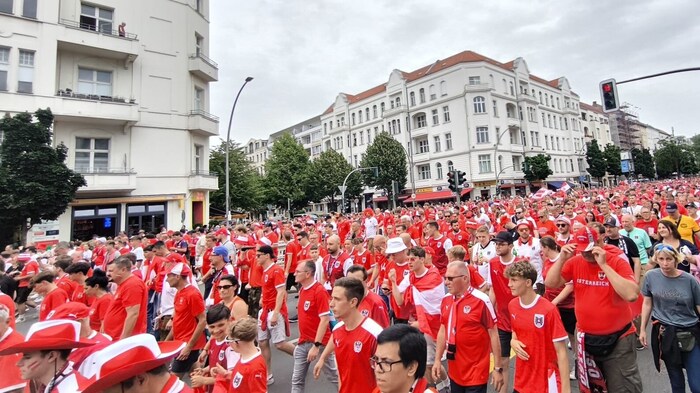 Tausende ÖFB-Fans begleiteten das Team im Sommer 2024 nach Deutschland.