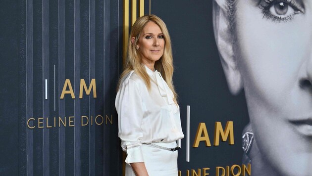 Celine Dion bei der Premiere der Doku „I am: Celine Dion“, die ab 25. Juni auf Amazon Prime Video laufen wird. (Bild: AFP/ANGELA WEISS)