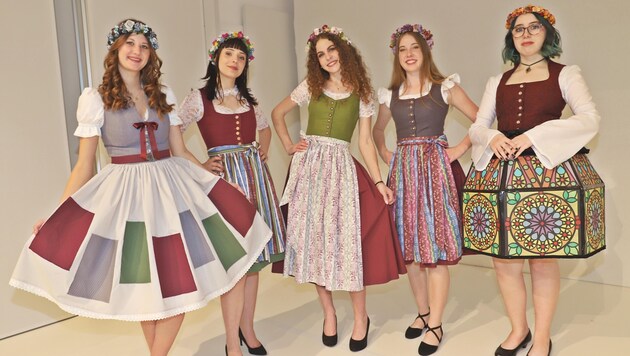 Das „Ebenseer Dirndl“ in klassischen und neuen Varianten (Bild: Hörmandinger Reinhard)