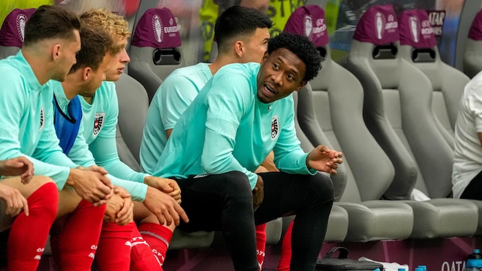 David Alaba sah den Treffer von der ersten Reihe aus.