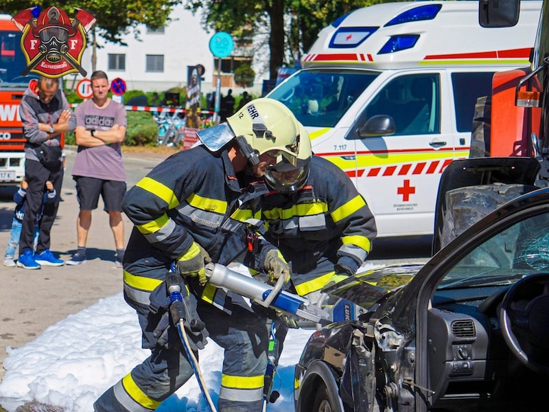 Various emergencies will be demonstrated to visitors on the safety day. (Bild: FF Kalvarienberg)