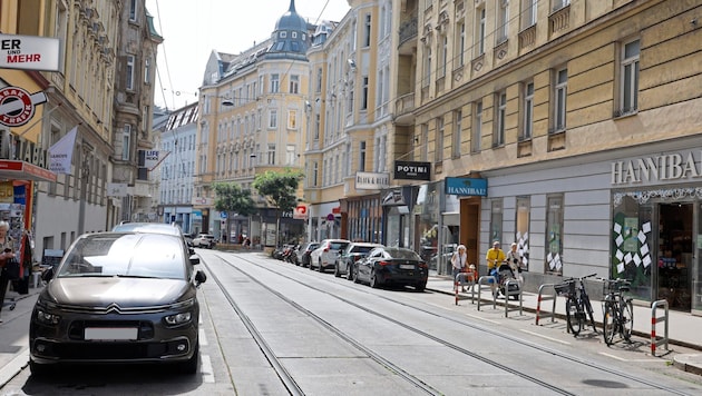 A Währinger Straße-n is kevesebb üzlet van. (Bild: Groh Klemens)