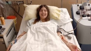 Eva spendete ihre Stammzellen.