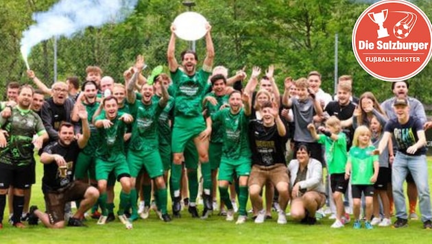 Unbeaten champions of the 1st division south: SK Bruck (Bild: Fußball-Impressionen vom Salzburger Unterhaus)