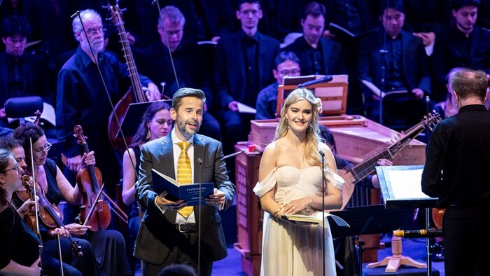 Tenor Daniel Johannsen und Sopran Miriam Kutrowatz