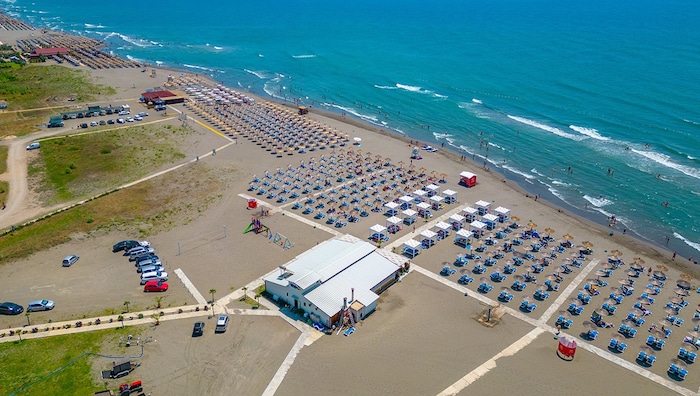 Der Long Beach Ulcinj in Montenegro