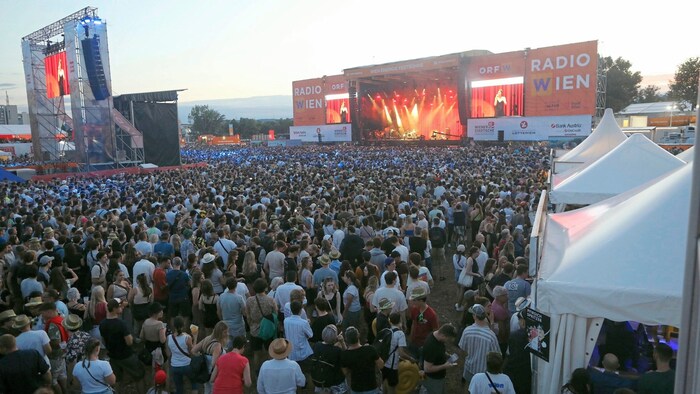 Once again this year, tens of thousands of fans stormed the Danube Island.