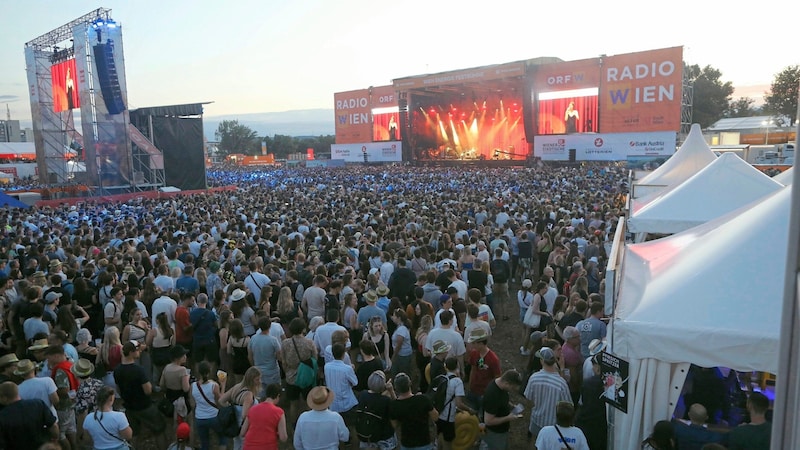 Once again this year, tens of thousands of fans stormed the Danube Island. (Bild: Bartel Gerhard)
