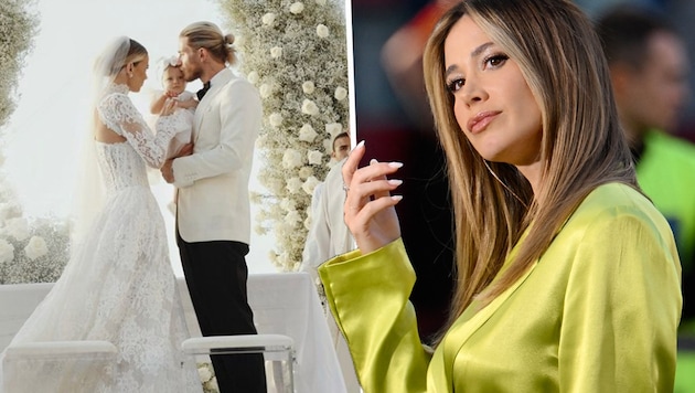 Loris Karius und Diletta Leotta haben geheiratet. (Bild: AFP/APA/Alberto PIZZOLI, Instagram.com/dilettaleotta)