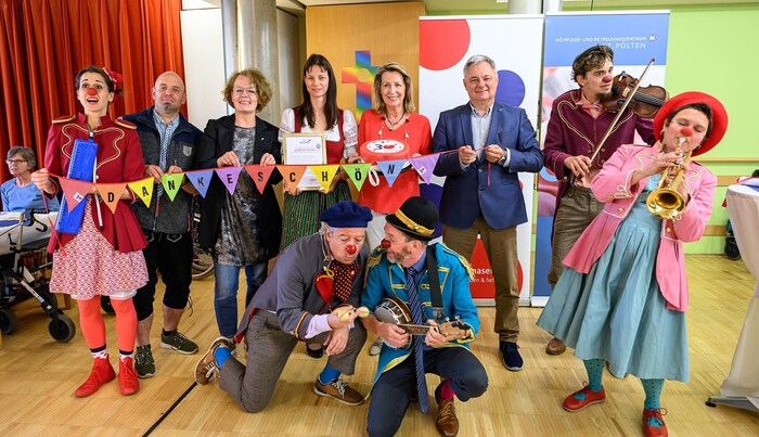 At the anniversary celebration at the PBZ St. Pölten, the Red Noses - and Provincial Councillor ...
