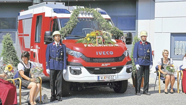 Im Jahr 2015 wurde das Fahrzeug gesegnet. Die Freude darüber währte aber nur kurz. (Bild: Hermann Sobe)