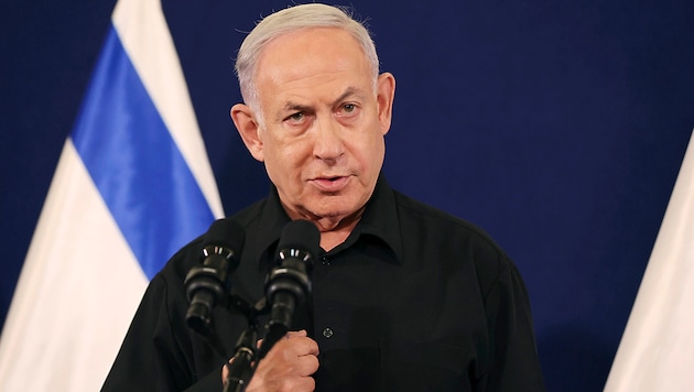 Benjamin Netanjahu miniszterelnök (Bild: APA/AP)
