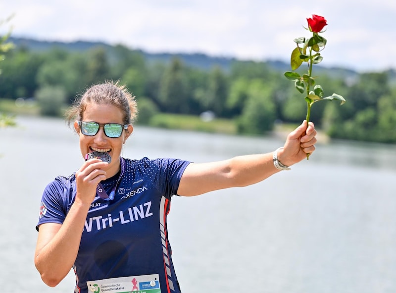 Sigrid Herndler aus Marchtrenk absolvierte den Lauf am Schnellsten. (Bild: Dostal Harald)