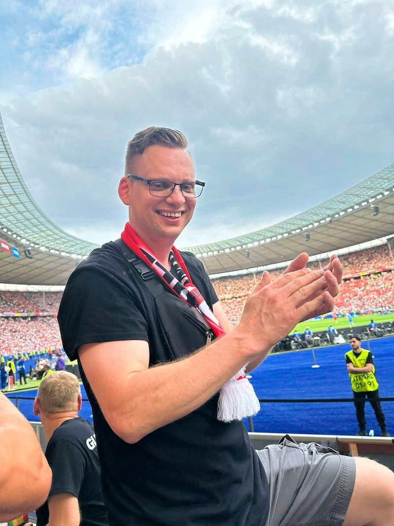 Gernot Thierschädl, chairman of the ÖFB fan club GLBG Crew, will be involved in the choreography. (Bild: Gernot Thierschädl)