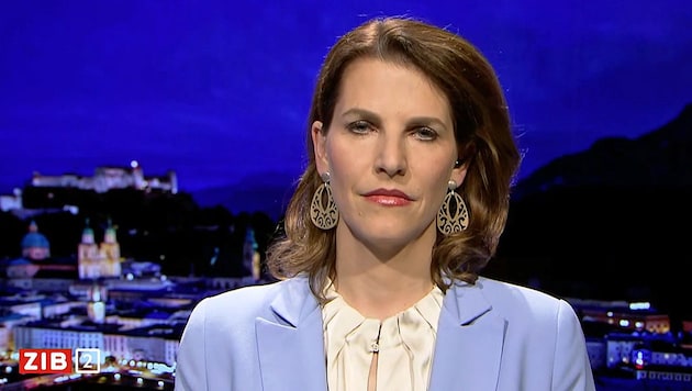 Karoline Edtstadler alkotmányügyi miniszter a "Zeit im Bild 2"-ben. (Bild: Screenshot on.orf.at)