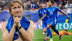 Luka Modric traf zum 1:0 für Kroatien – „Joker“ Mattia Zaccagni in der 98. Minute zum 1:1 (Bild: Copyright 2024 The Associated Press. All rights reserved)