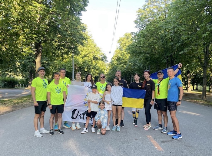 Die Ustream Runners Vienna unterstützten Yana bei ihrem Lauf.