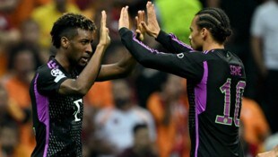 Kingsley Coman (links) und Leroy Sane sind in München beide nicht mehr unumstritten. 