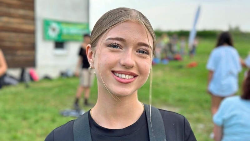 Arina Deutsch (13) from Güssing: "I particularly like the armed forces. I'm a big fan of the varied activities. My grandpa was in it, I definitely want to join the army too." (Bild: Christian schulter)