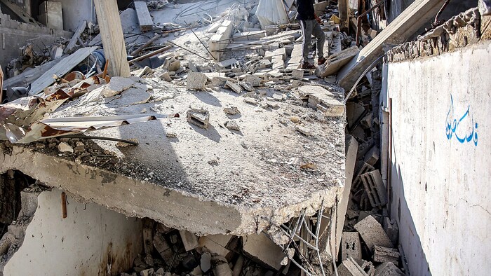 Ins Visier wurden laut der israelischen Armee zwei Gebäude, wo sich Terroristen befunden haben ...