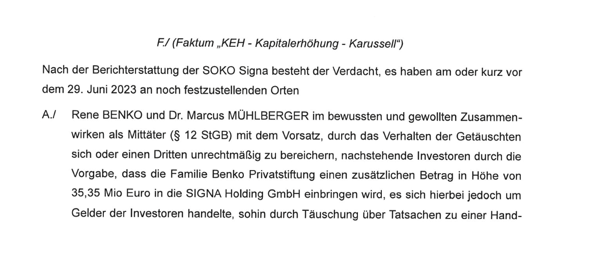 Excerpt from the warrant for the house search (Bild: zVg)
