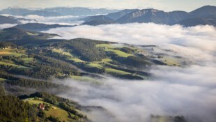 Der Blick vom Schöckl in die Ferne.