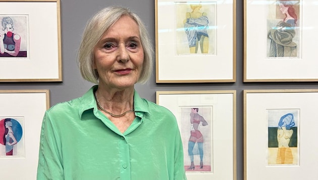 Margit Palme, Doyenne der Zeichenkunst, Landeskulturpreisträgerin zeigt im Lentos Werke (Bild: C. Ujvari/Lentos)