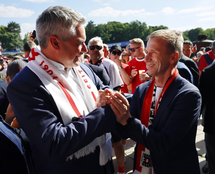 Karl Nehammer (li.) und Klaus Mitterdorfer