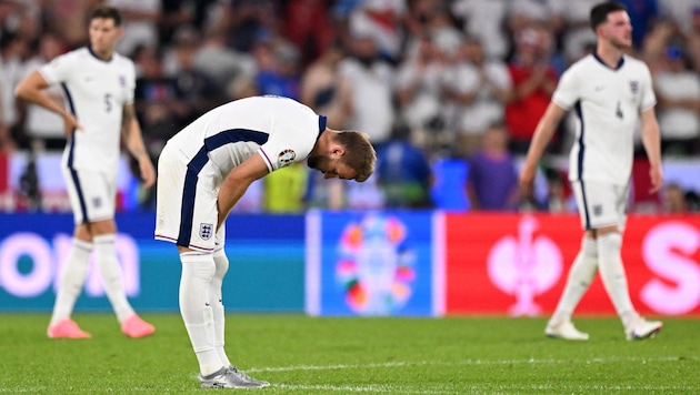 Harry Kane (m.) und Co. blieben ohne Torerfolg. (Bild: AFP/APA/Kirill KUDRYAVTSEV)