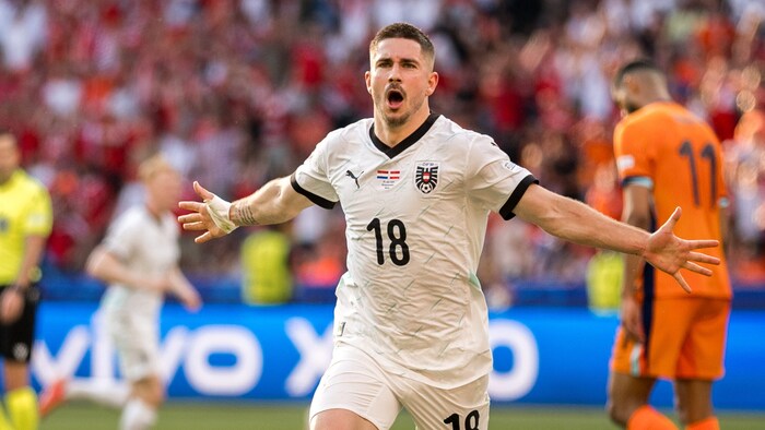 Romano Schmid scored to make it 2:1 against the Netherlands.