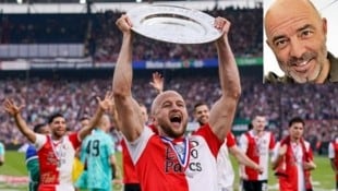 ÖFB-Teamkicker Trauner (li.) und Feyenoord kommen auch dank Empl (kl. Bild) nach Salzburg. (Bild: Gepa pictures/Pro Shots/Kay Int Veen, SLFC)