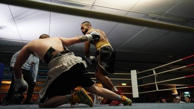 Christian Oshodin is now a professional boxer in the ring. (Bild: zVg)
