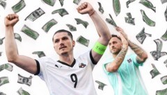 Marcel Sabitzer und Marko Arnautovic dürfen sich über Erfolgsprämien freuen. (Bild: GEPA)