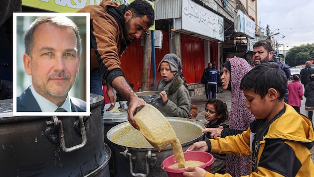 Top expert Martin Frick warns of a global hunger crisis and reveals what we can do about it. (Bild: Krone KREATIV/picturedesk, WFP)