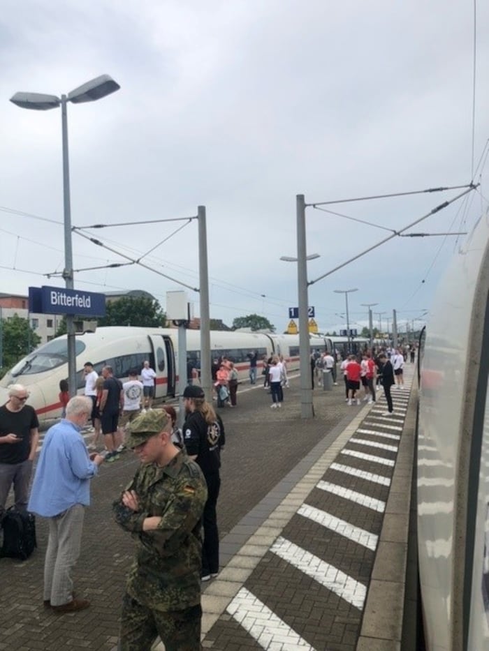 The train stopped in Bitterfeld - and simply didn't continue.