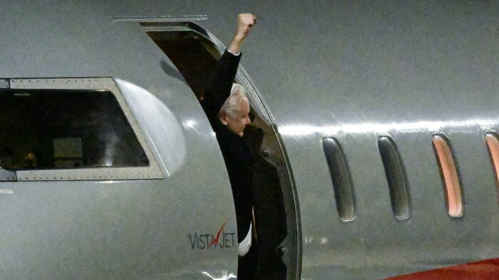 Der Flieger der Regierung landete am Mittwoch in Australien.