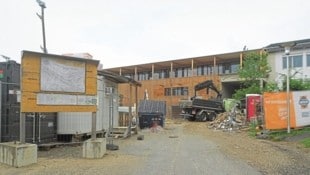 In der Gemeinde Maria Rain entsteht ein Bildungszentrum. Es wird um- und dazu gebaut.