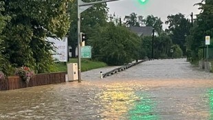 In Grambach ist der Bach übergegangen.