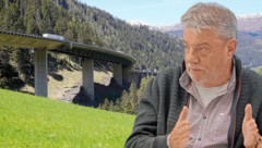 Die Luegbrücke wird in den kommenden Jahren zum Nadelöhr auf der Brennerautobahn. Fritz Gurgiser fordert vom Land ein Entlastungs- statt ein Ausbaupaket. (Bild: Birbaumer Christof)