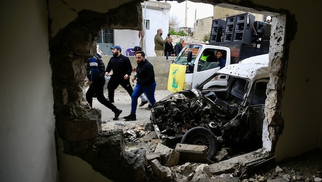 Libanon déli részét a terrorista milícia ellenőrzi. (Bild: AFP)