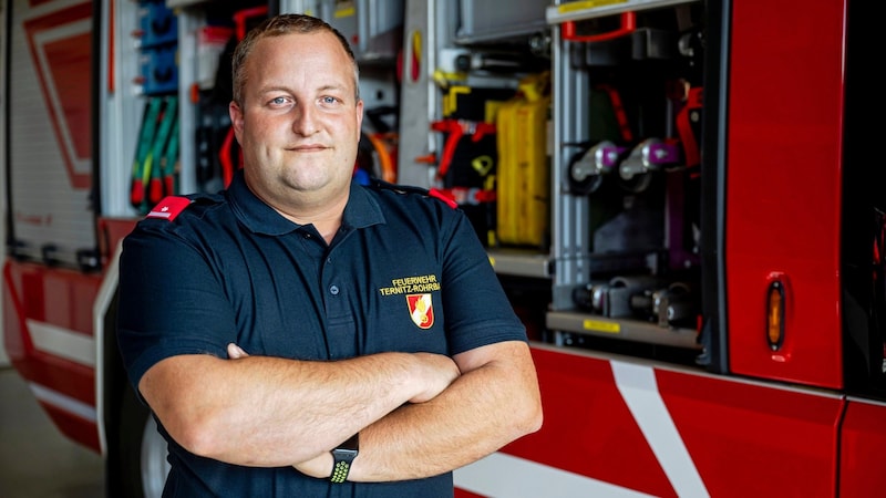 Gerhard Zwinz is a double firefighter and paramedic in Ternitz-Pottschach. (Bild: Imre Antal)