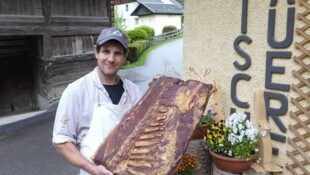 Lesachtaler Speck gehört bei Markus Salcher ebenso zum Sortiment wie der in ganz Kärnten ...