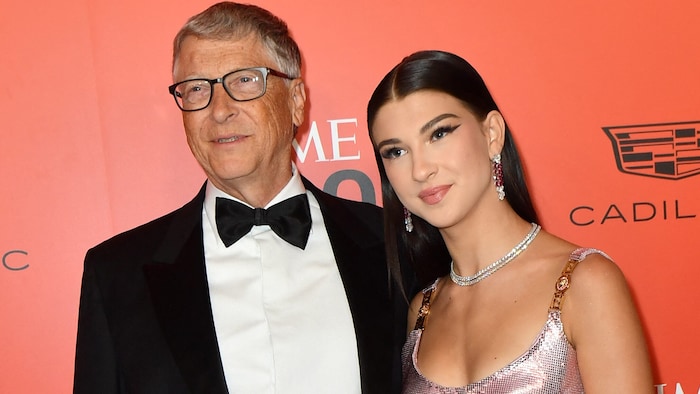 Phoebe Adele Gates with her father Bill Gates