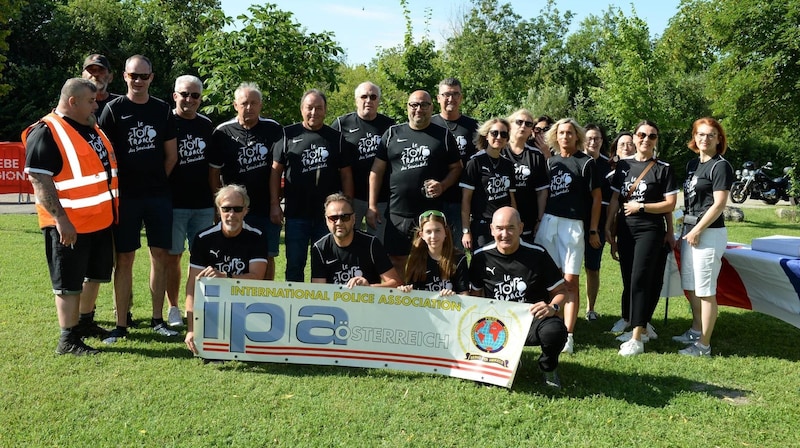 Organisiert wurde die Veranstaltung von der IPA (International Police Association) Neusiedl. (Bild: Hafner/ Tour de France)