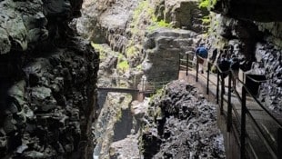Mächtig zeigt sich die Breitachschlucht auf der Wanderung über Steige und befestigte Wege.