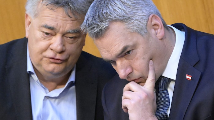 Parteichefs unter sich: Werner Kogler und Karl Nehammer