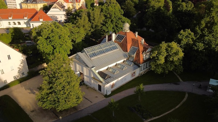 The location: Goethepark near the Künstlerhaus in Klagenfurt